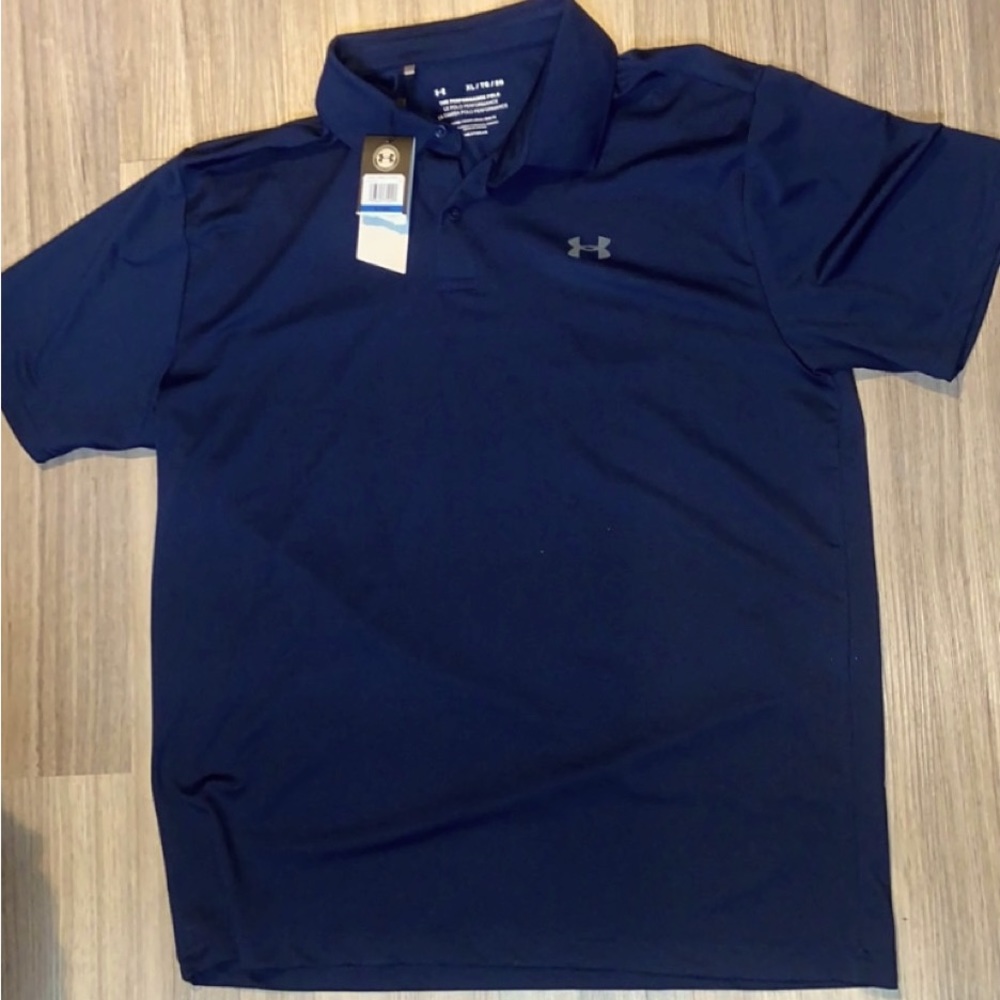 Men’s Under Armour Performance Polo, Navy Blue, Brand New, XL